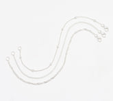 UltraFine 950 Silver Set of 3 Bracelets 6-1/2" Fit